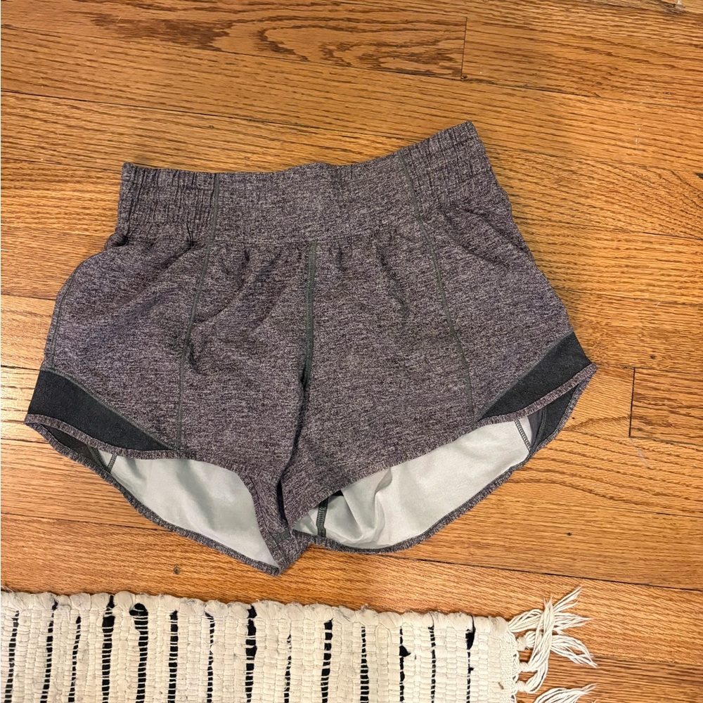 Lululemon Athletica Gray Athletic Shorts with Elastic Waistband